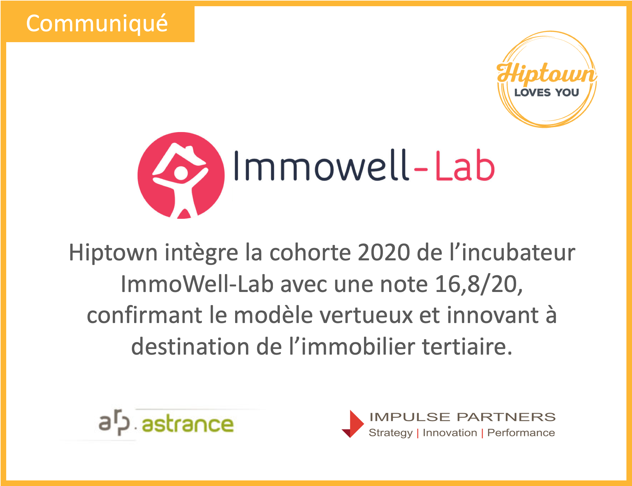 Intégration cohorte Incubateur ImmoWell-Lab