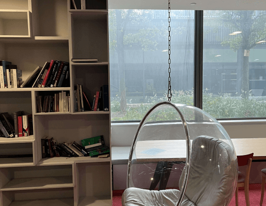 Espace de coworking Hiptown à Montreuil : open space lumineux avec bureaux modernes, plantes vertes et grande baie vitrée