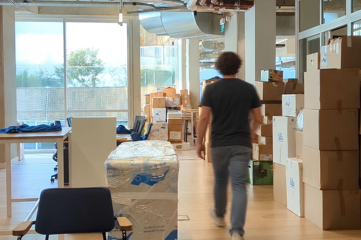 Déménagement de bureaux et installation d'une équipe dans de nouveaux locaux